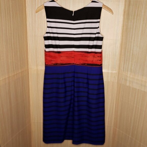 Nine West Womens Striped Sheath Dress 8 - Picture 2 of 6